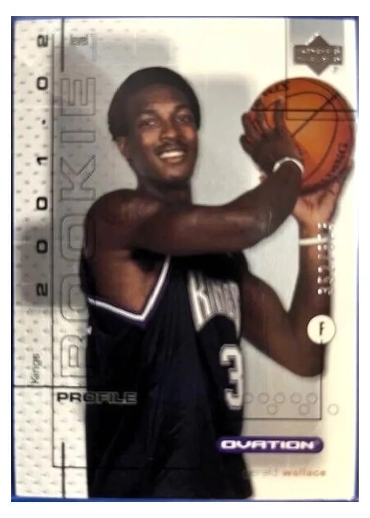 2001 Upper Deck Ovation Gerald Wallace #98 card
