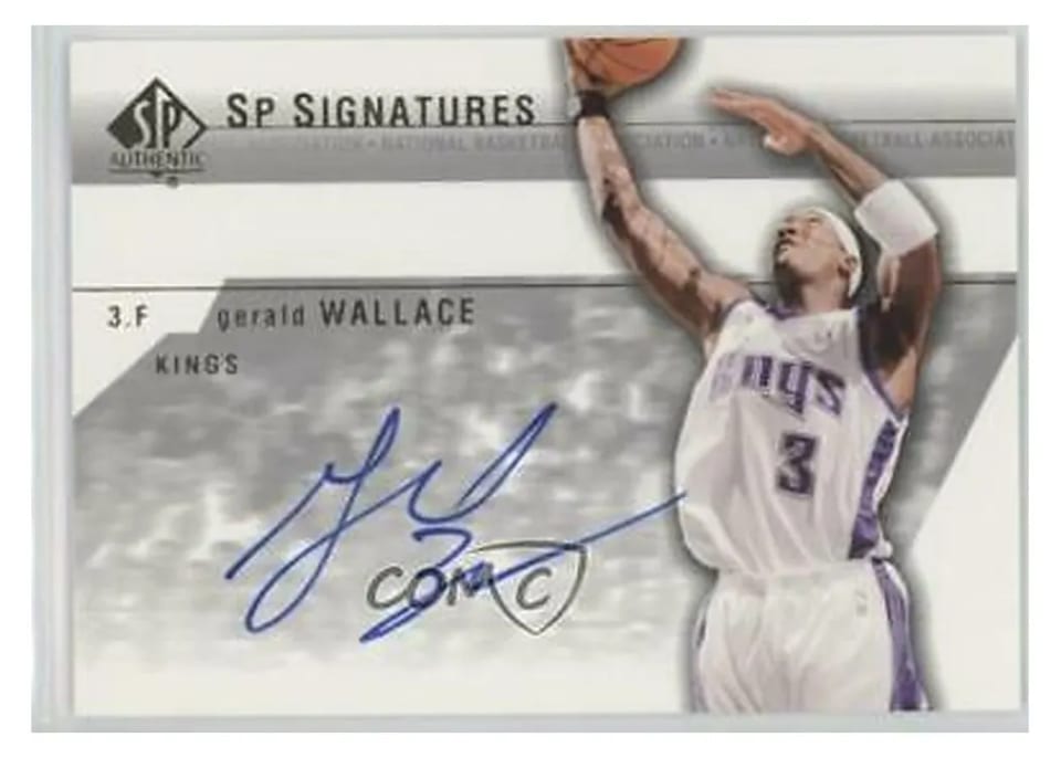 2003 SP Authentic Signatures Gerald Wallace #GW-A card