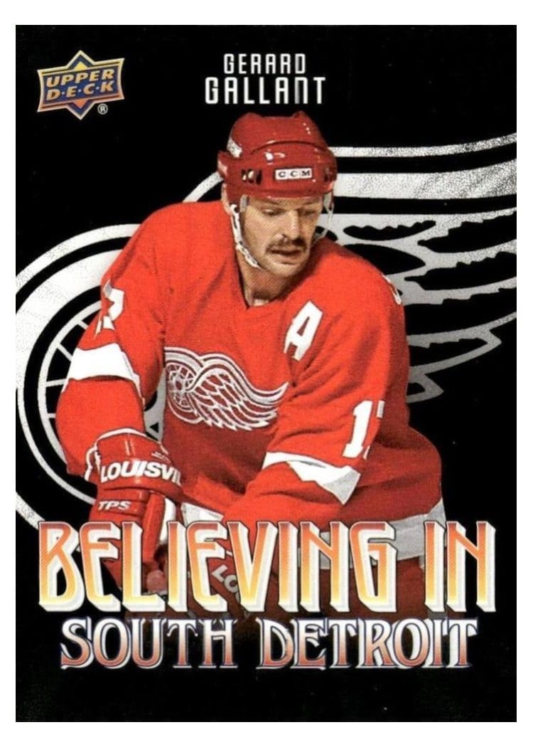 2025-26 Upper Deck Detroit Red Wings Centennial Believing in South Detroit Gerard Gallant #BSD-9 card