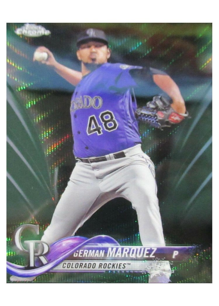 2018 Topps Chrome Base Set German Marquez #80 card