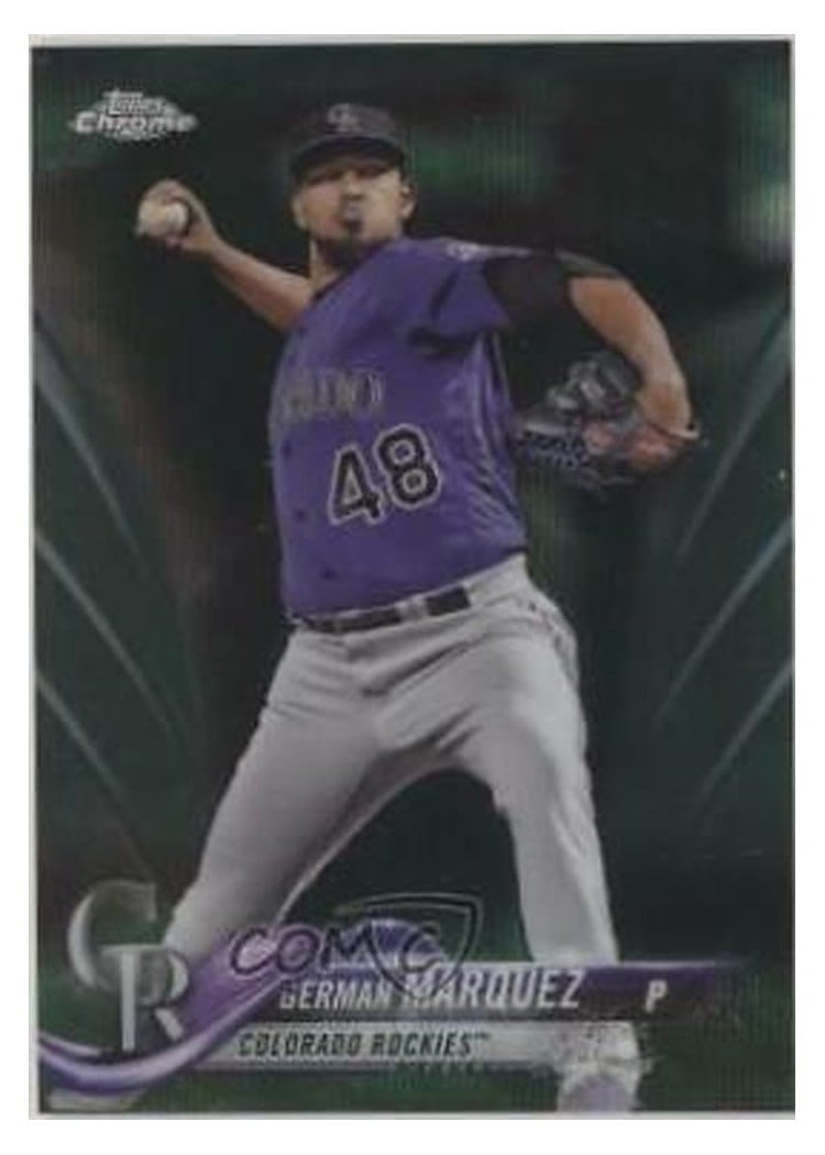 2018 Topps Chrome Base Set German Marquez #80 card