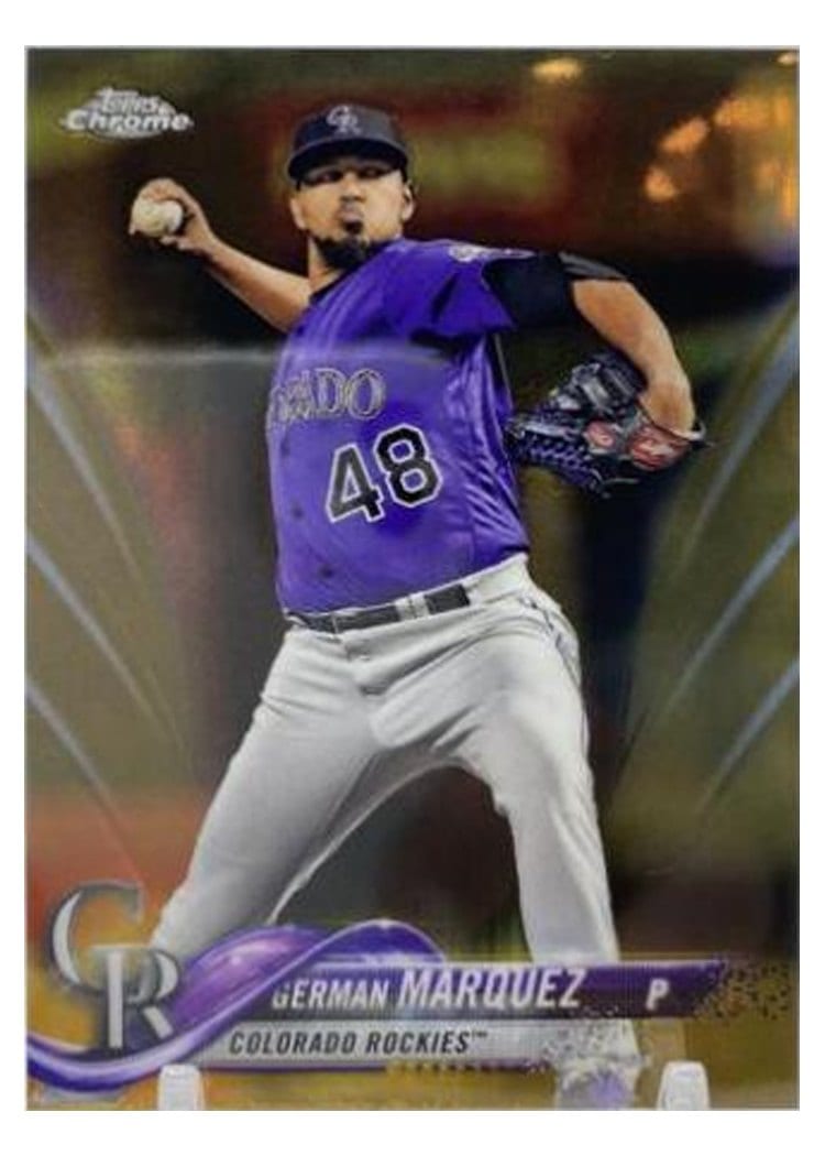 2018 Topps Chrome Base Set German Marquez #80 card
