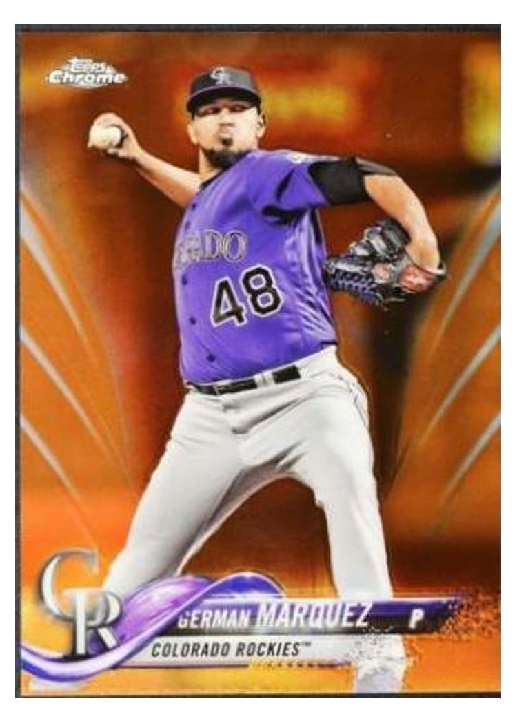 2018 Topps Chrome Base Set German Marquez #80 card