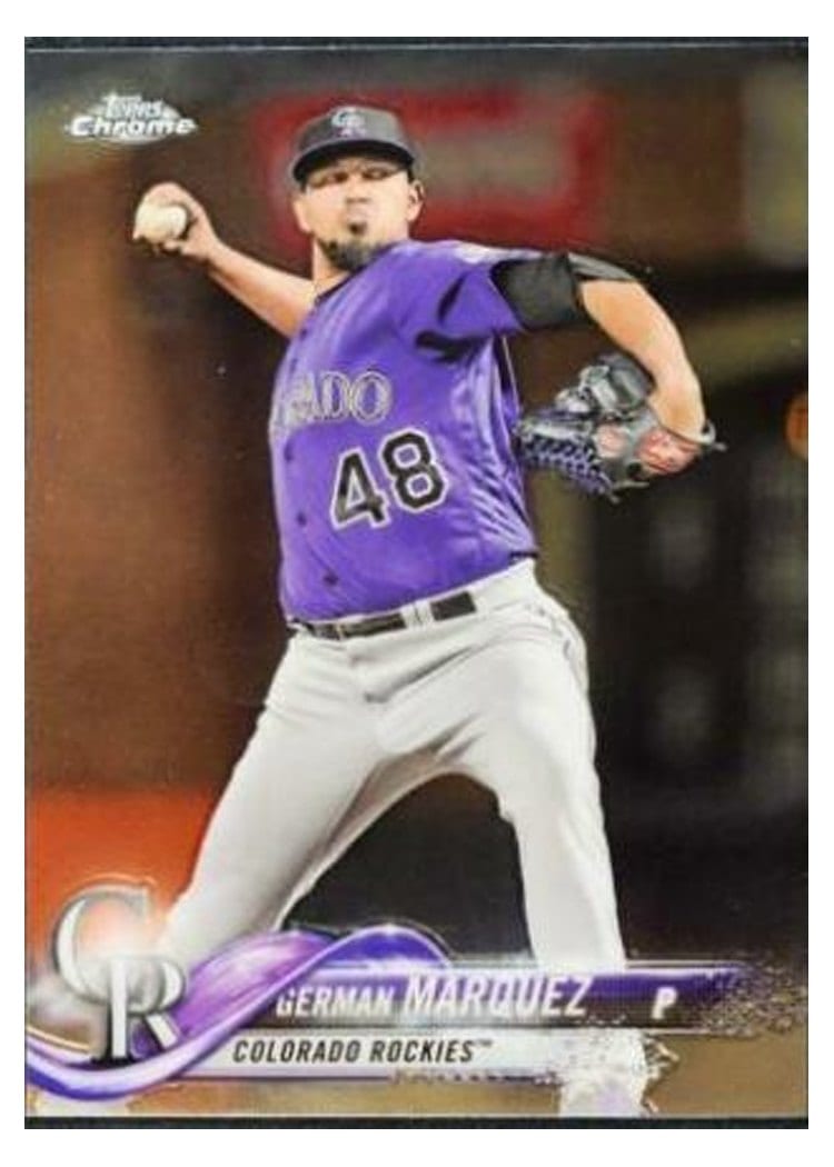 2018 Topps Chrome Base Set German Marquez #80