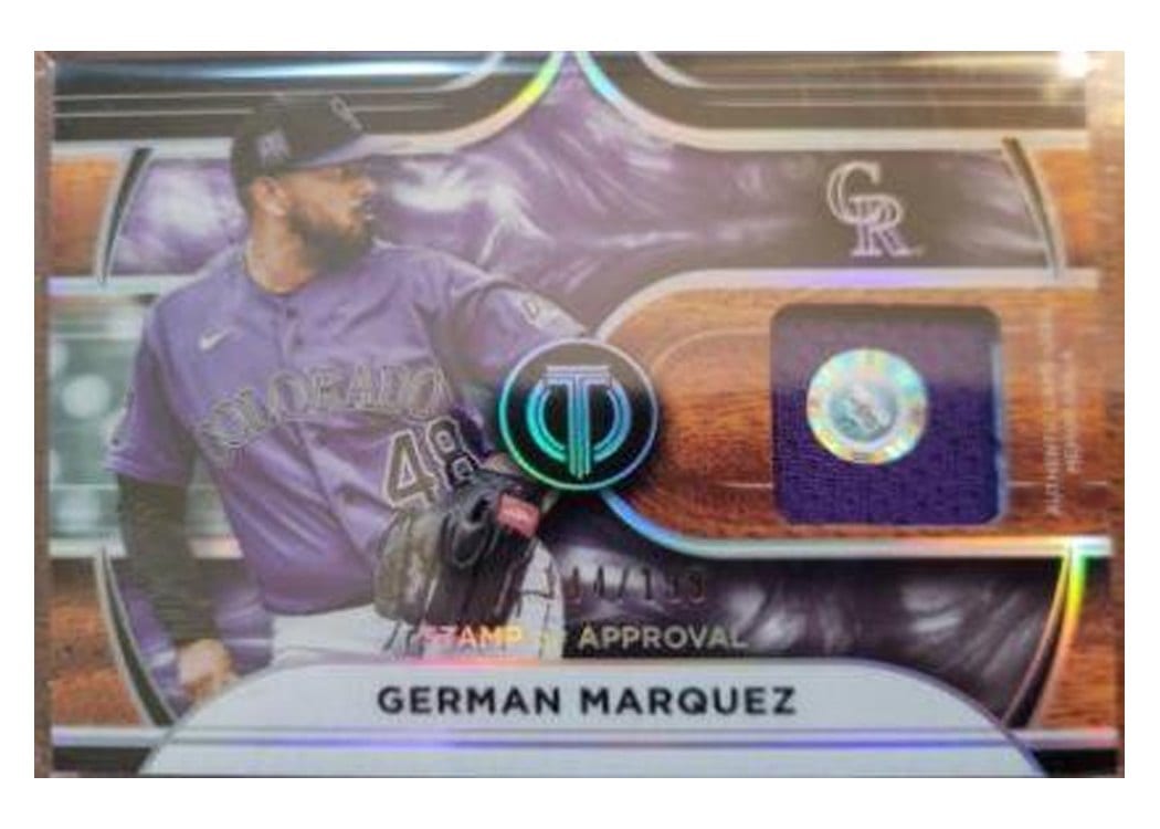 2022 Topps Tribute Stamp of Approval German Marquez #SOA-GM card