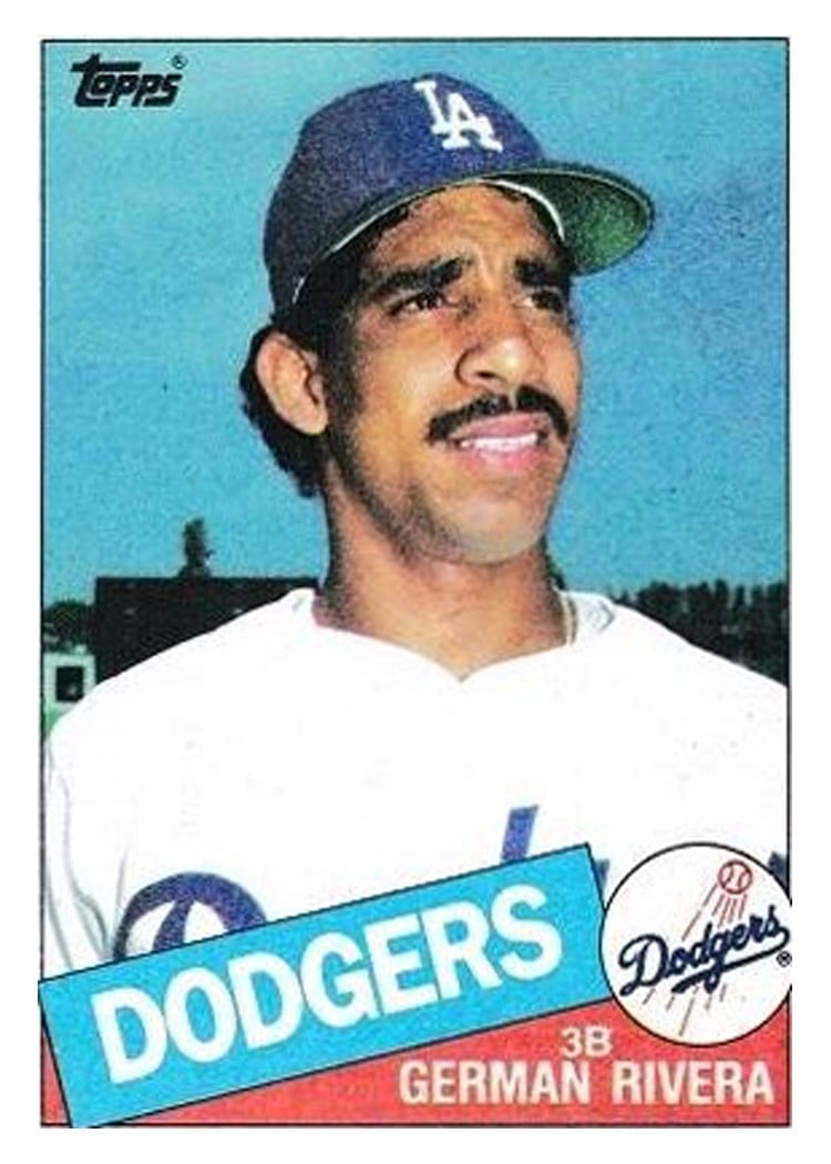 1985 Topps German Rivera #626 card
