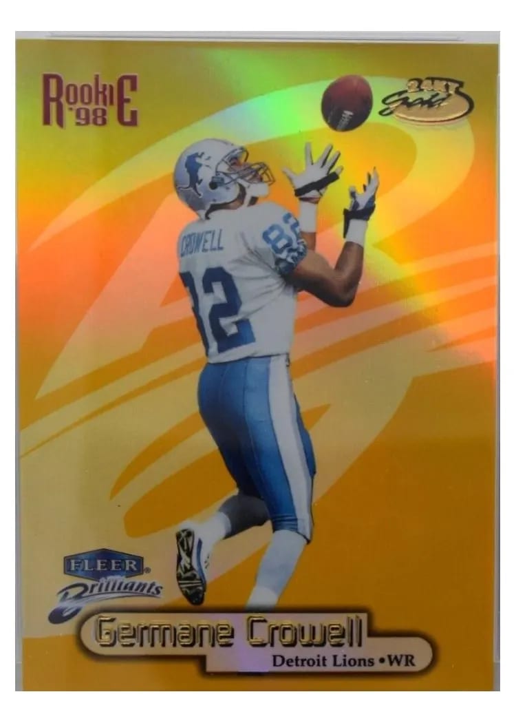 1998 Fleer Brilliants Germane Crowell #126TG card