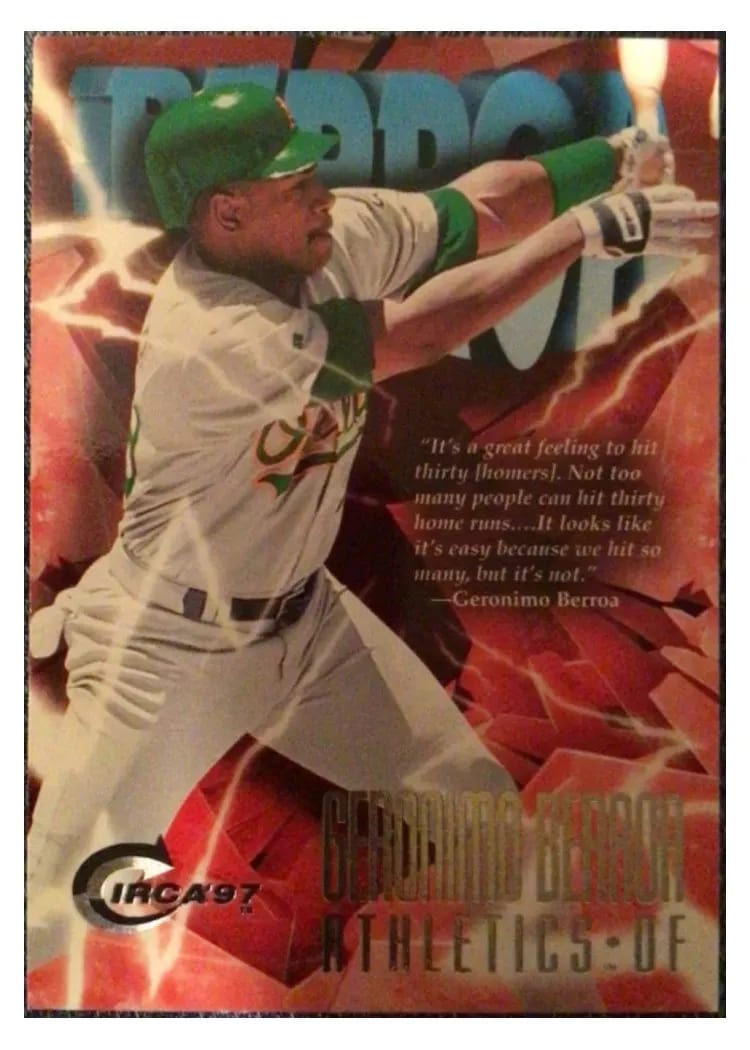1997 Circa Geronimo Berroa #178 card