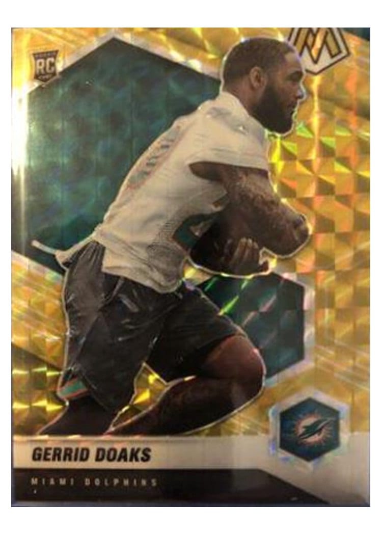 2021 Panini Mosaic Base Set Gerrid Doaks Gold Mosaic #373 card