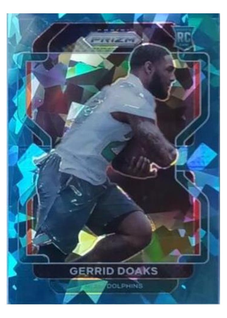 2021 Panini Prizm Base Set Gerrid Doaks Blue Ice Prizm #426 card