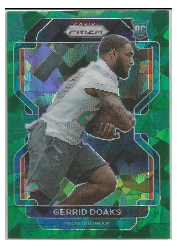 2021 Panini Prizm Base Set Gerrid Doaks Green Ice Prizm #426 card