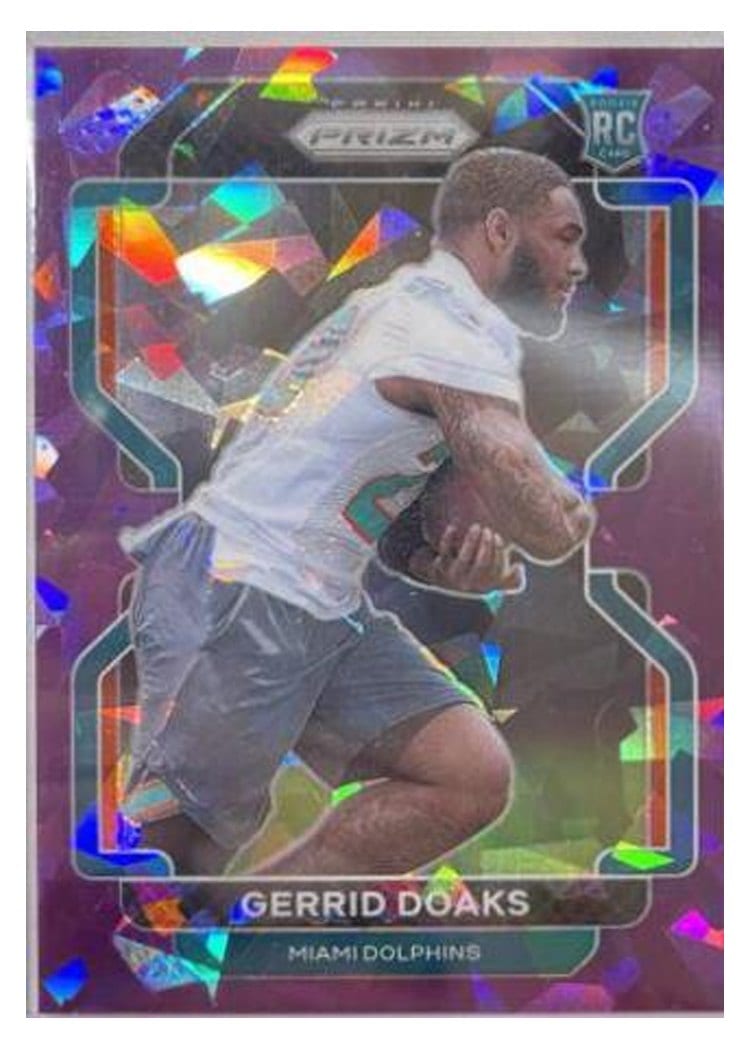 2021 Panini Prizm Base Set Gerrid Doaks Purple Ice Prizm #426 card