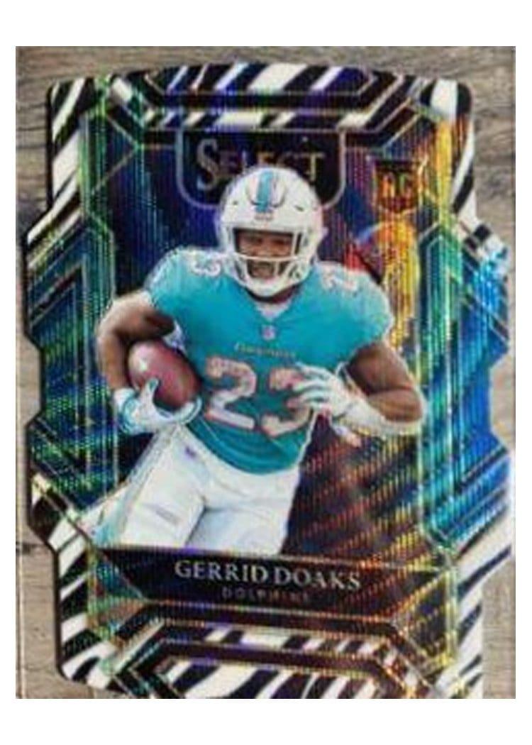 2021 Panini Select Base Set Gerrid Doaks Zebra Die Cut #300 card