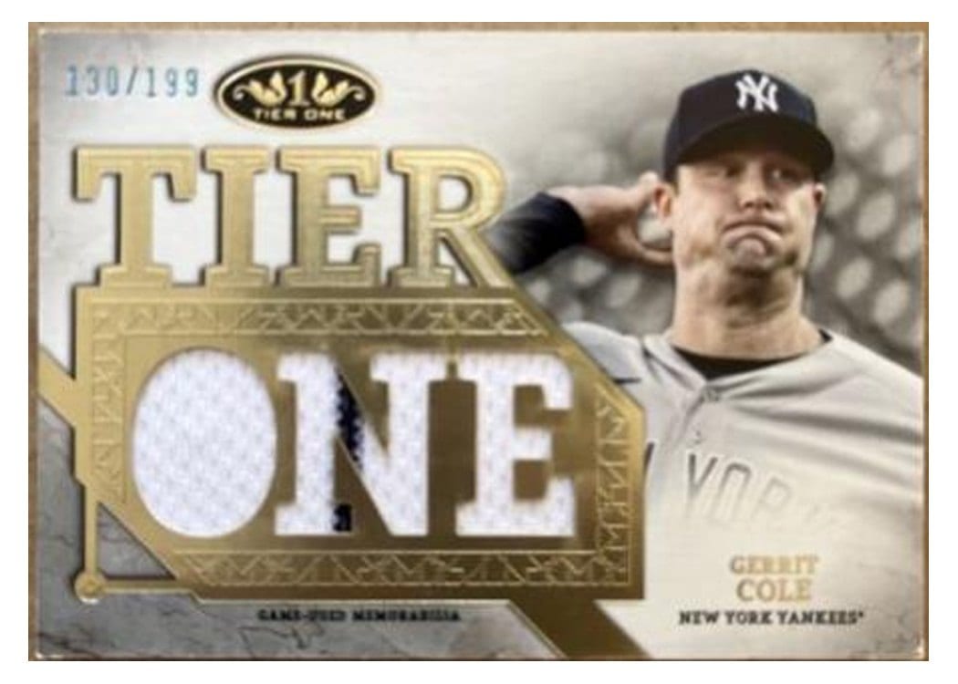 2024 Topps Tier One Die-Cut Relics Gerrit Cole #T1RD-GC card