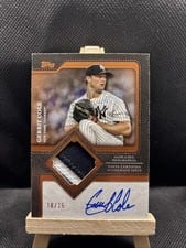 2025 Topps Update Autograph Patch Gerrit Cole #TFAP-GC card