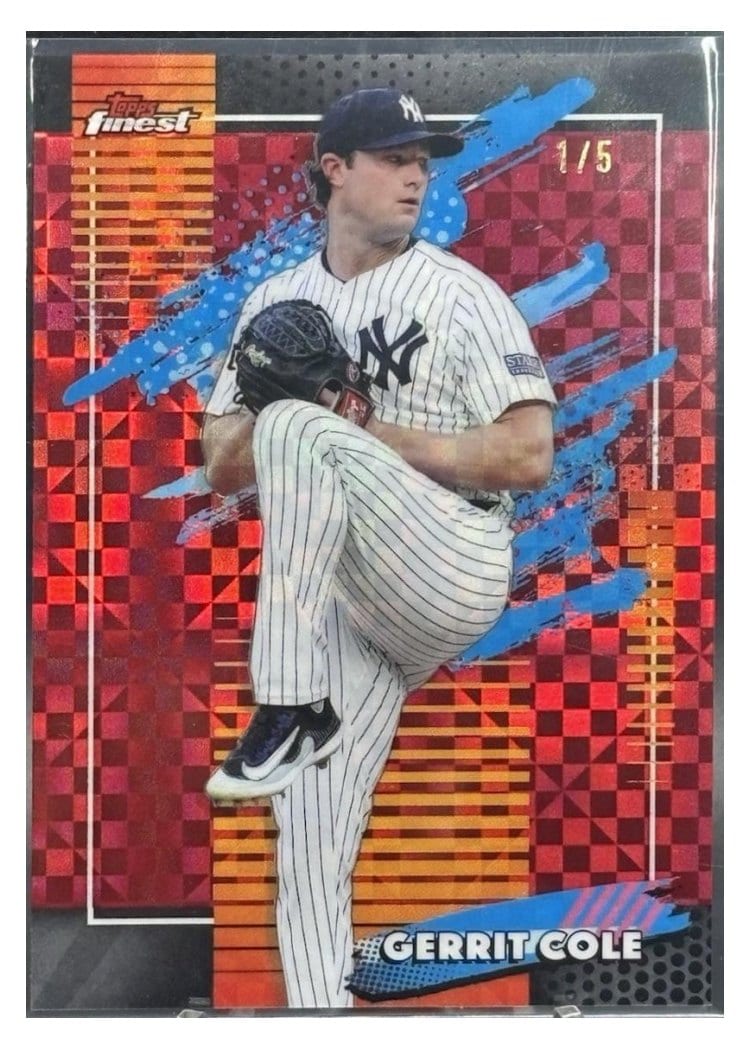 2026 Topps Finest Gerrit Cole Red X-Fractor #191 card