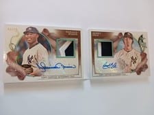 2022 Topps Allen & Ginter Dual Autograph Relic Book Gerrit Cole / Mariano Rivera #DARBC-CR card