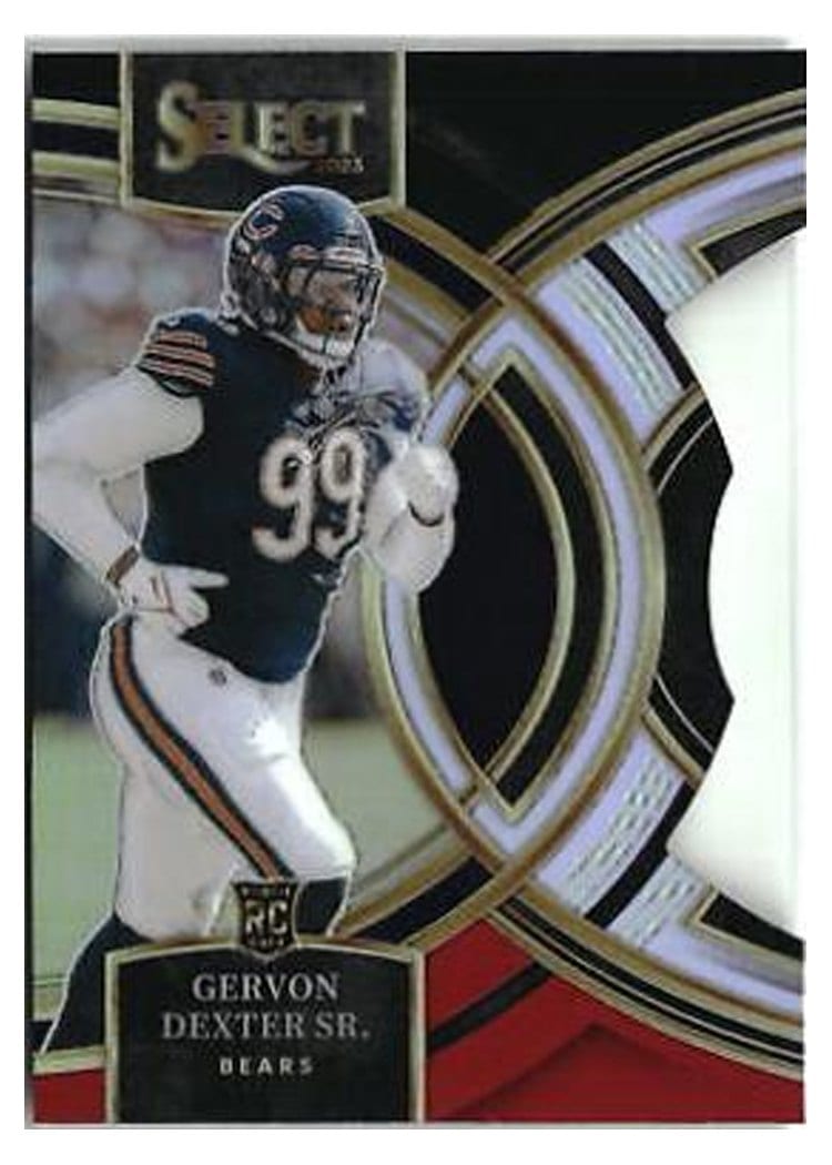 2023 Panini Select Base Set Gervon Dexter Sr. Black Red Prizm Die-Cut #138 card