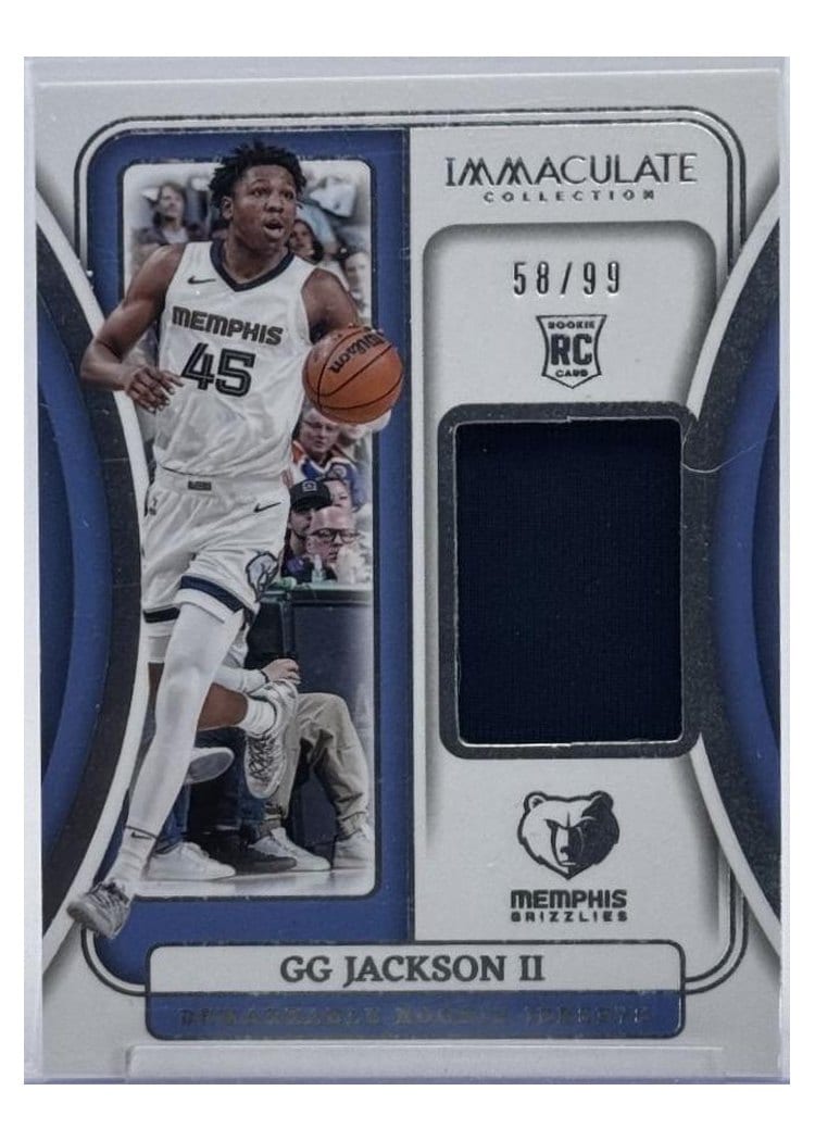 2023-24 Panini Immaculate Collection Remarkable Rookie Jerseys GG Jackson II #17 card