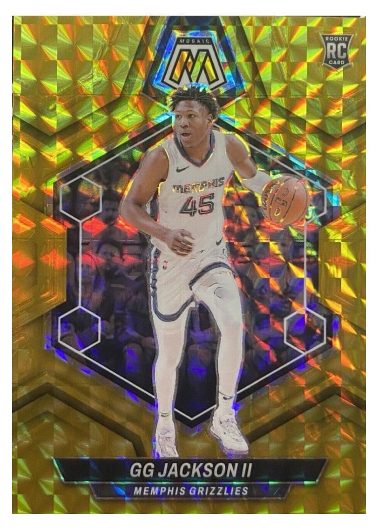 2023-24 Panini Mosaic Base Set GG Jackson II Gold #228 card