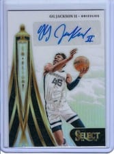 2024-25 Panini Select In Flight Signatures GG Jackson II #IFS-GGJ card