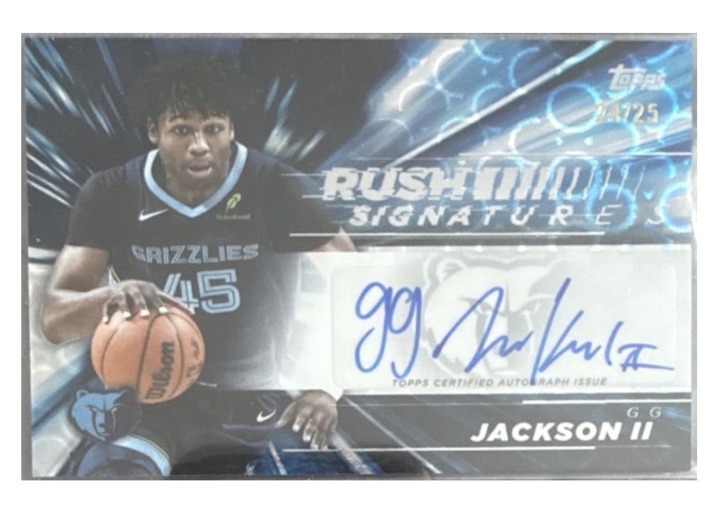 2025-26 Topps Retail Rush Signatures GG Jackson II #RS-GJ card