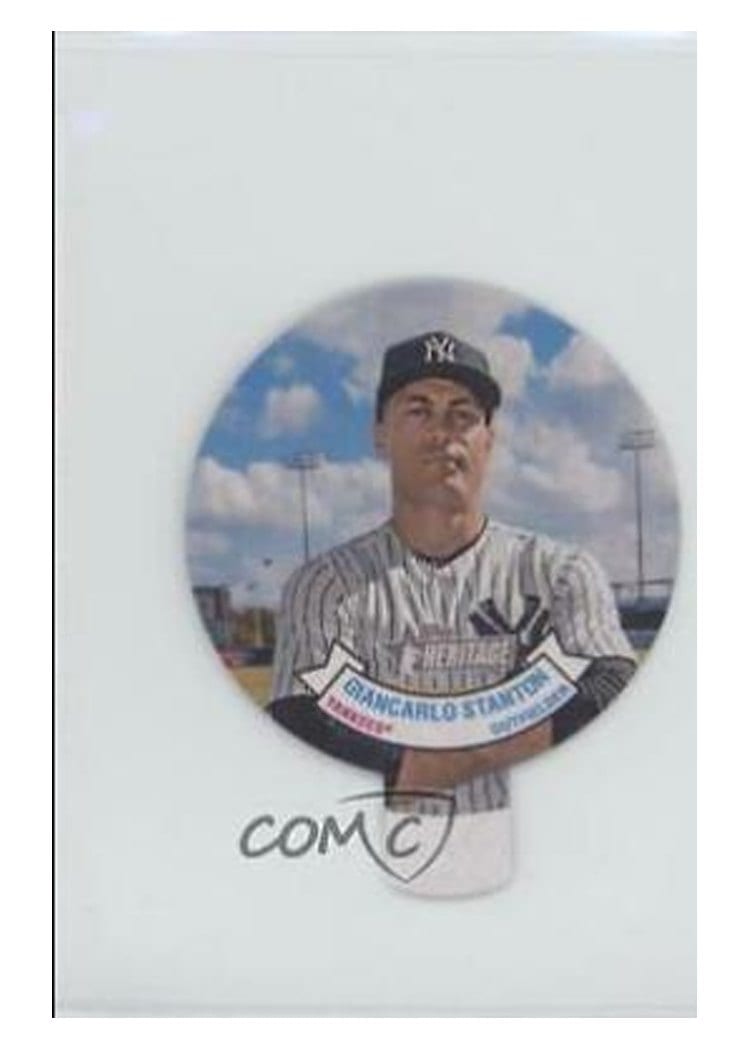 2019 Topps Heritage 1970 Candy Lids Giancarlo Stanton #4 card