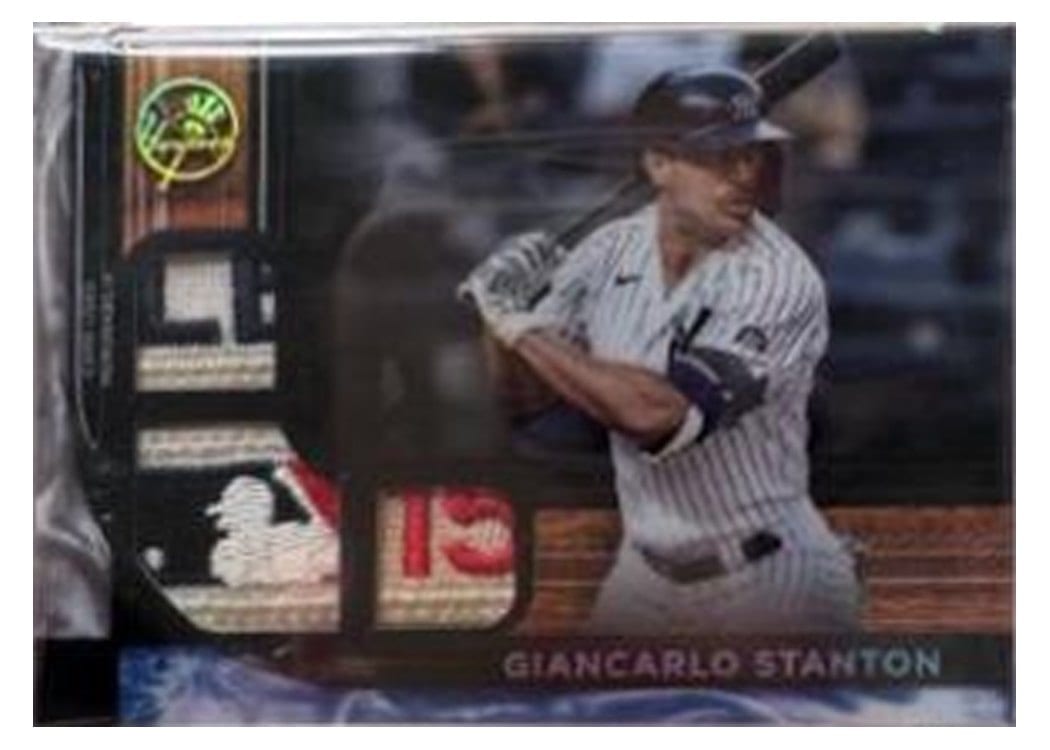 2022 Topps Tribute Triple Relics Giancarlo Stanton #TTR-GS card