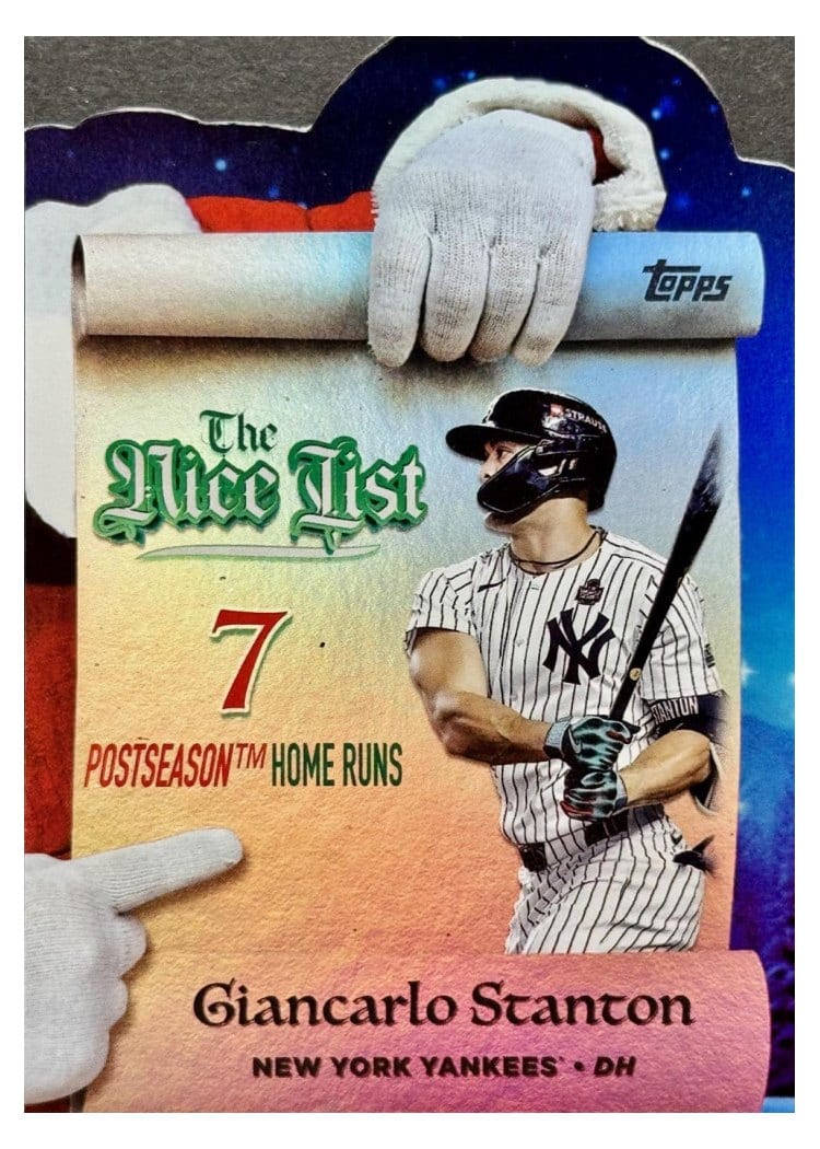 2025 Topps Holiday Making the Nice List Giancarlo Stanton #MNL-18 card