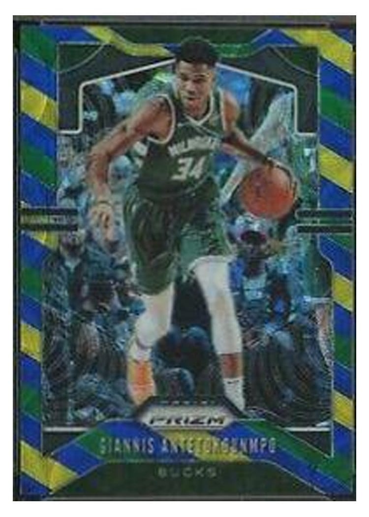 2019-20 Panini Prizm Base Set Giannis Antetokounmpo #152 card