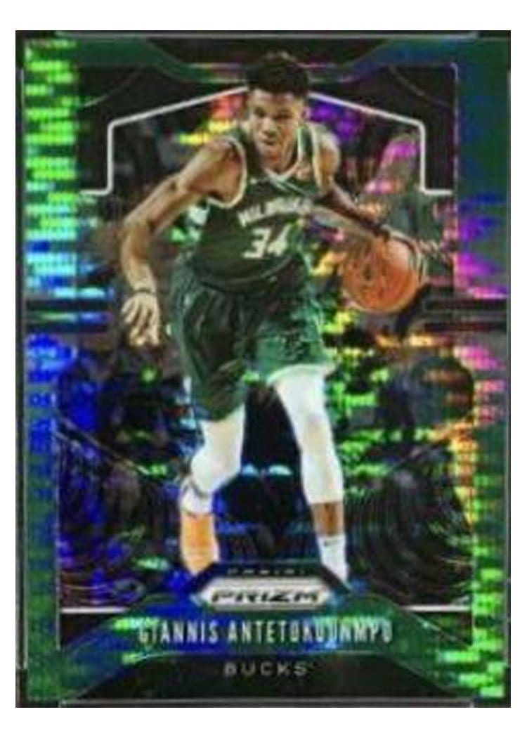 2019-20 Panini Prizm Base Set Giannis Antetokounmpo #152 card