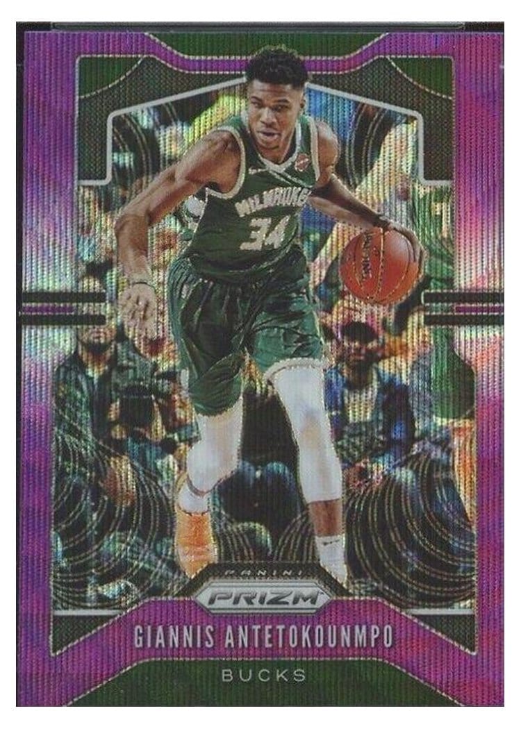 2019-20 Panini Prizm Base Set Giannis Antetokounmpo #152 card