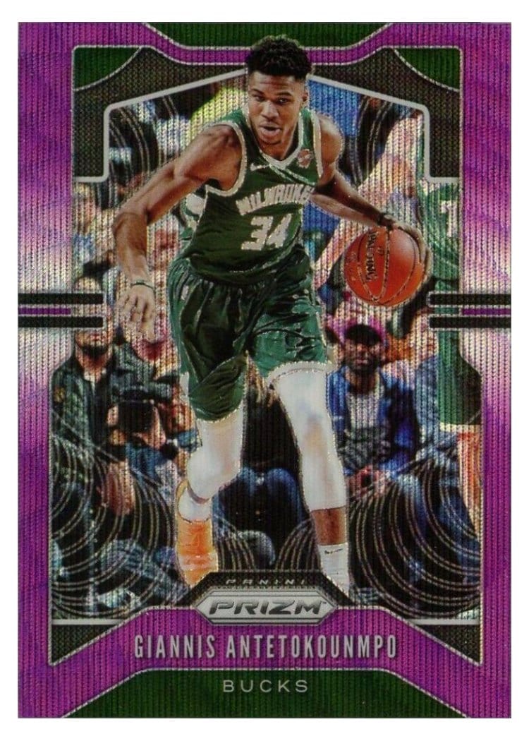 2019-20 Panini Prizm Base Set Giannis Antetokounmpo #152 card