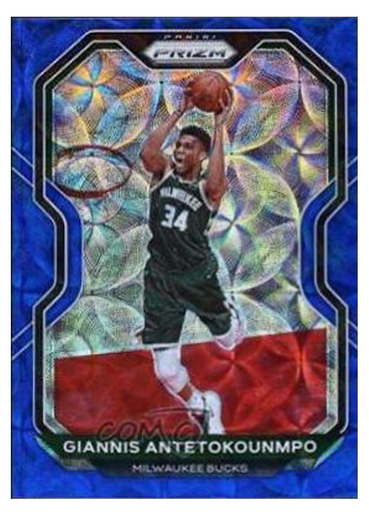 2020-21 Panini Prizm Base Set Giannis Antetokounmpo #111 card