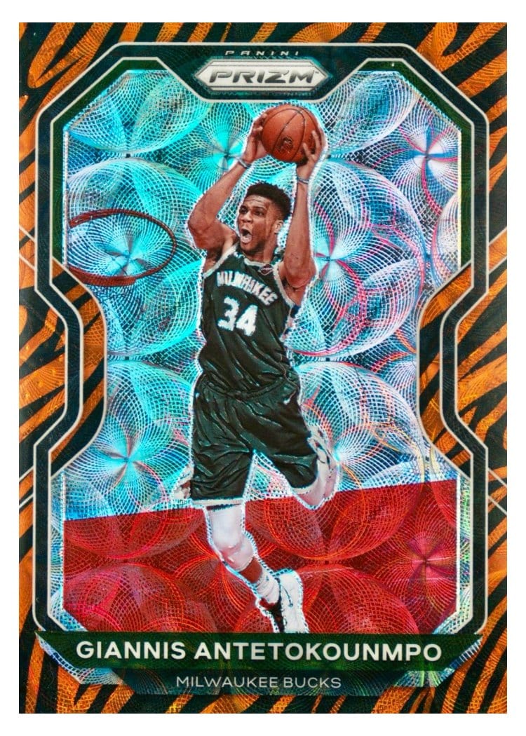 2020-21 Panini Prizm Base Set Giannis Antetokounmpo #111 card