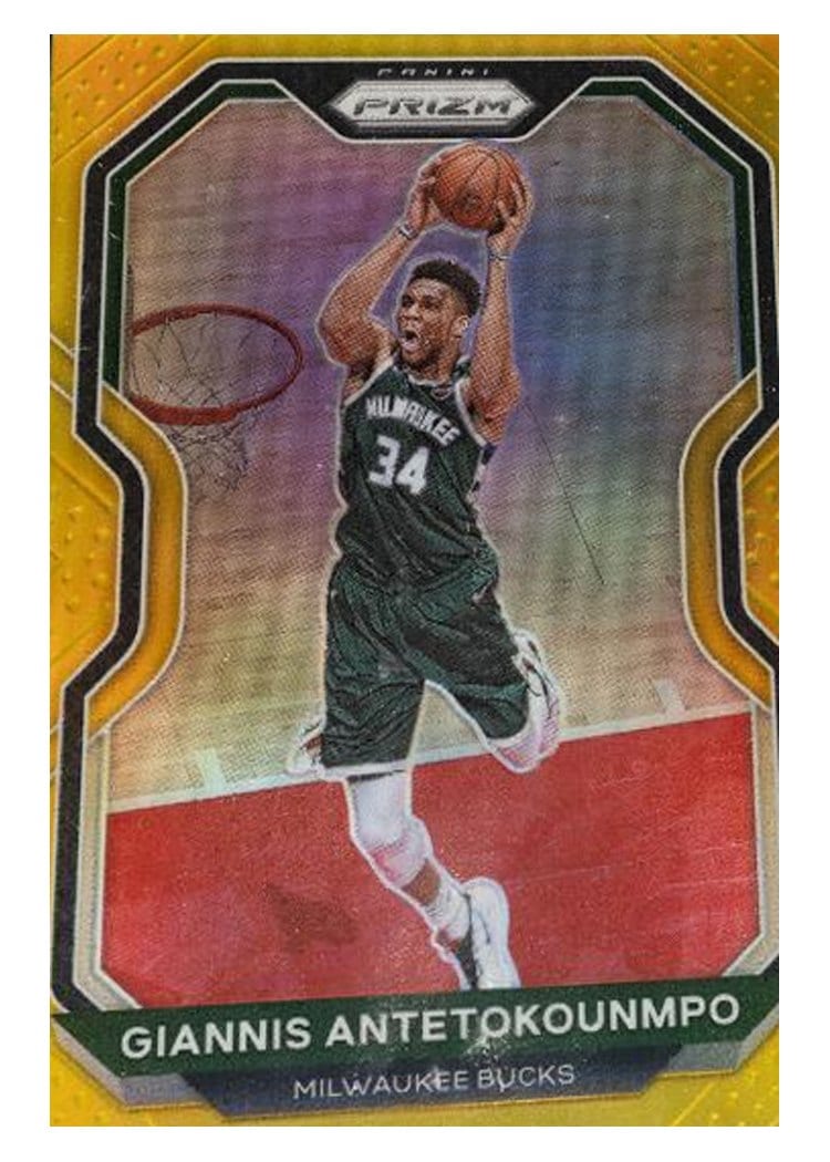 2020-21 Panini Prizm Base Set Giannis Antetokounmpo #111 card
