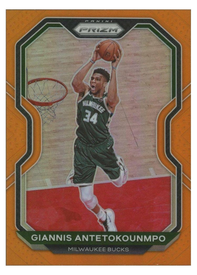 2020-21 Panini Prizm Base Set Giannis Antetokounmpo #111 card