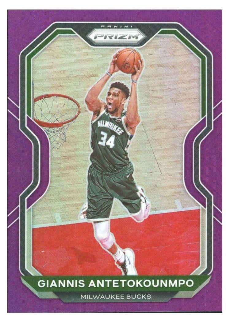 2020-21 Panini Prizm Base Set Giannis Antetokounmpo #111 card