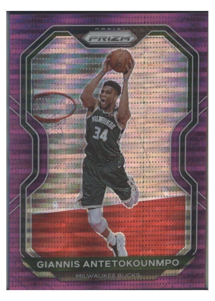 2020-21 Panini Prizm Base Set Giannis Antetokounmpo #111 card