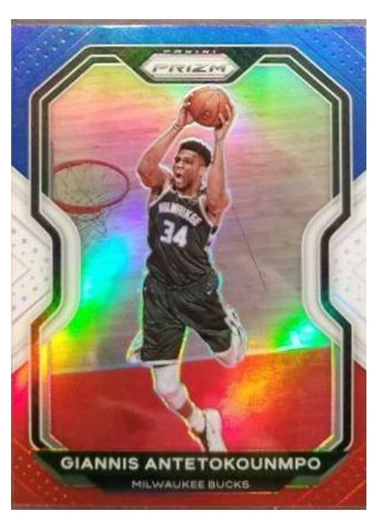 2020-21 Panini Prizm Base Set Giannis Antetokounmpo #111 card