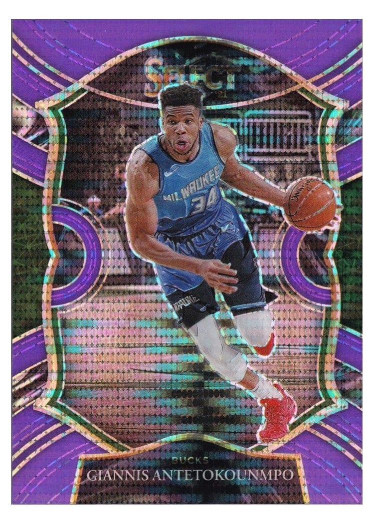 2020-21 Panini Select Base Set Giannis Antetokounmpo #54 card