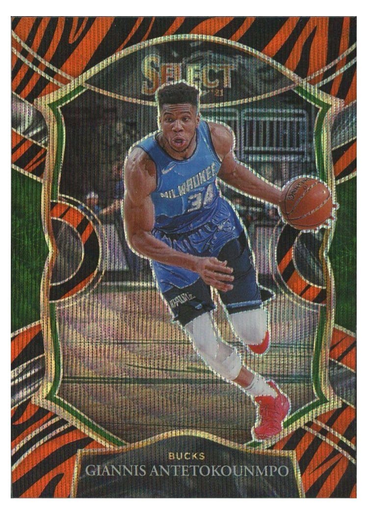 2020-21 Panini Select Base Set Giannis Antetokounmpo #54 card