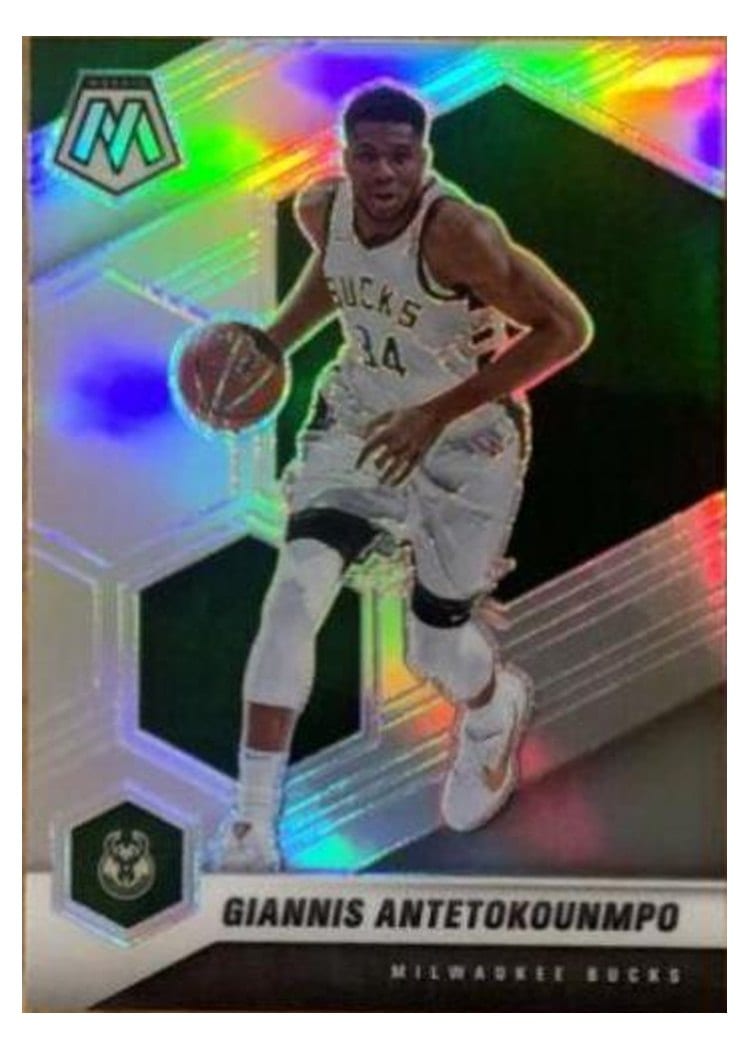 2020 Panini Mosaic Giannis Antetokounmpo #80 card