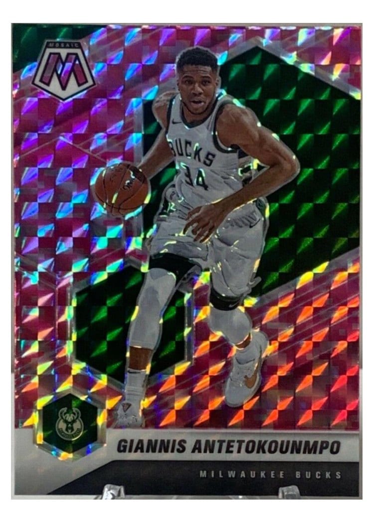 2020 Panini Mosaic Giannis Antetokounmpo #80 card