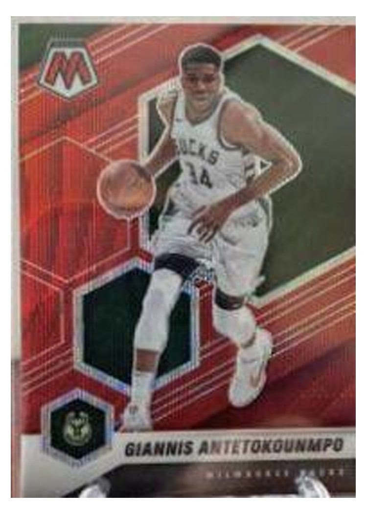2020 Panini Mosaic Giannis Antetokounmpo #80 card