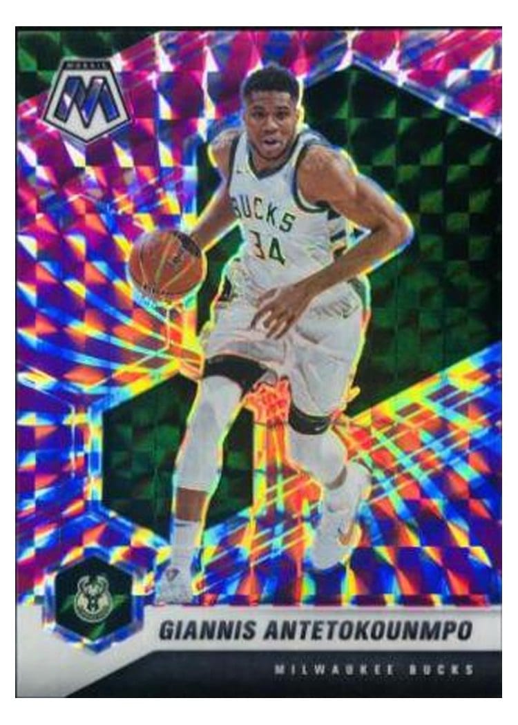 2020 Panini Mosaic Giannis Antetokounmpo #80 card