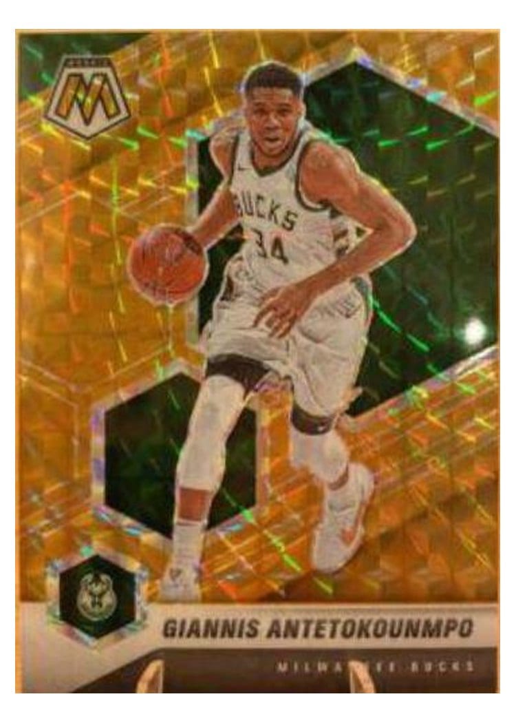 2020 Panini Mosaic Giannis Antetokounmpo #80 card