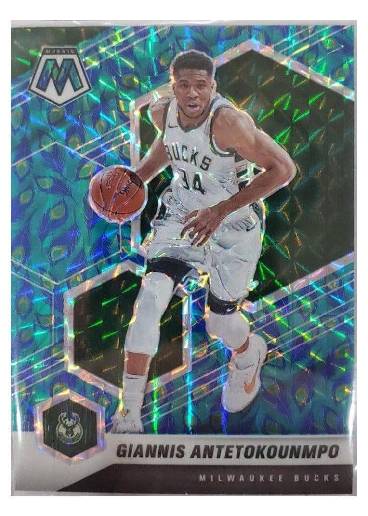 2020 Panini Mosaic Giannis Antetokounmpo #80 card
