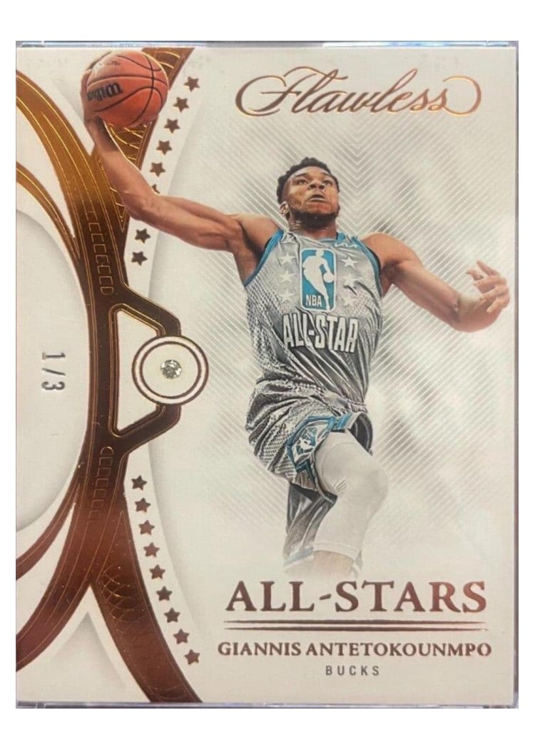 2021-22 Panini Flawless Base Set Giannis Antetokounmpo Bronze #139 card
