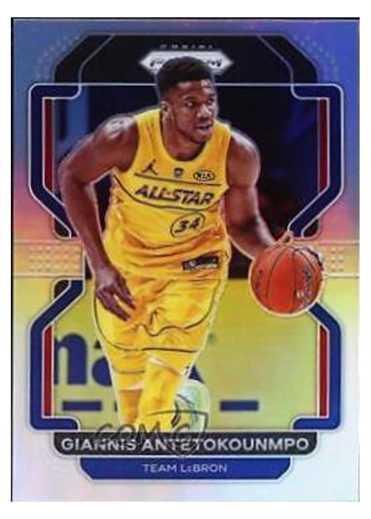 2021-22 Panini Prizm Base Set Giannis Antetokounmpo #166 card